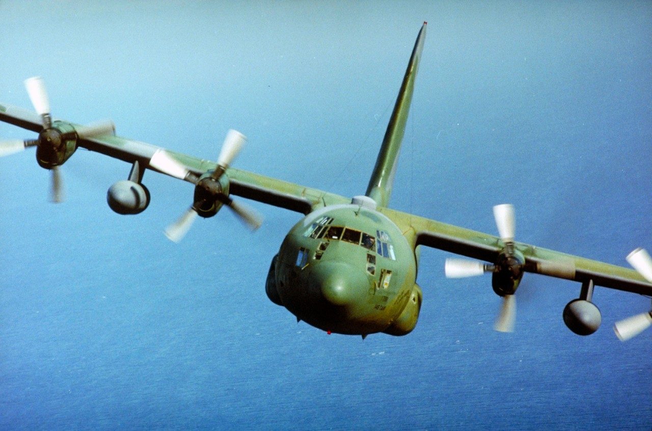 C-130 military transport aircraft